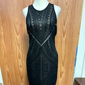 Mossimo Black Sleeveless Body Con S Small Racerback Party Cocktail Dress